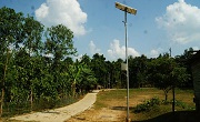 Installation of solar street lighting at Kalaicharpara Songma 